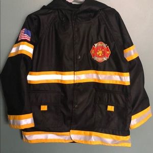 Boys fireman rain jacket